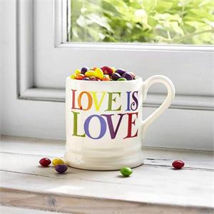 Emma Bridgewater Rainbow Toast Love is Love Half Pint Mug